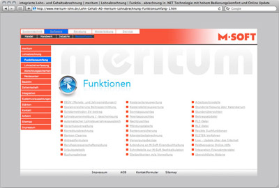 »Screendesign für das Softwarehaus M-Soft