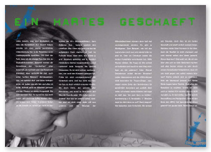 »Jugendzeitschrift »JØRG«, Editorialdesign