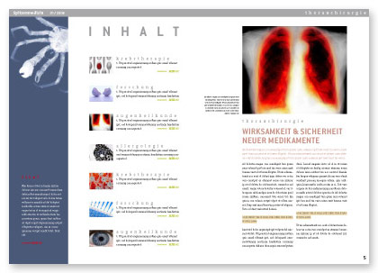 »Editorial-Design für den Verband der Universitätsklinika Deutschland